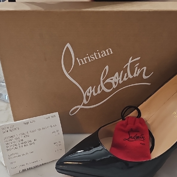 Christian Louboutin Black and Red Women's Shoes - Picture 5 of 8